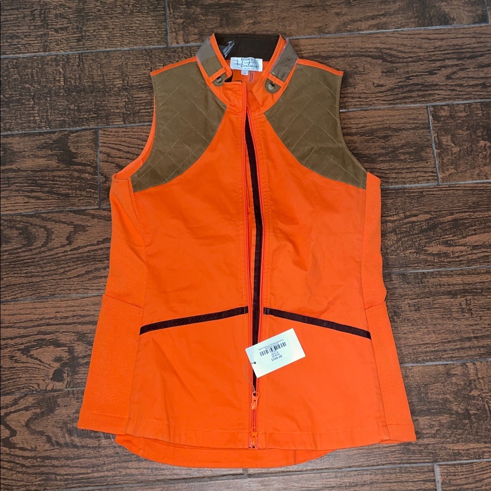 New Kevin's Huntress Twill Shooting Vest w/ Reversible Neck Tab MSRP $169.00 - Picture 3 of 9
